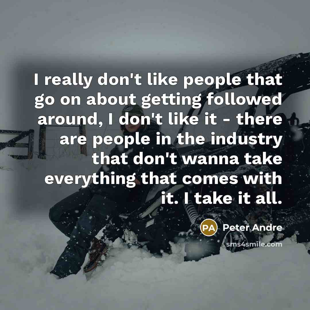“I really don't like people that go on about getting…” quote by Peter Andre