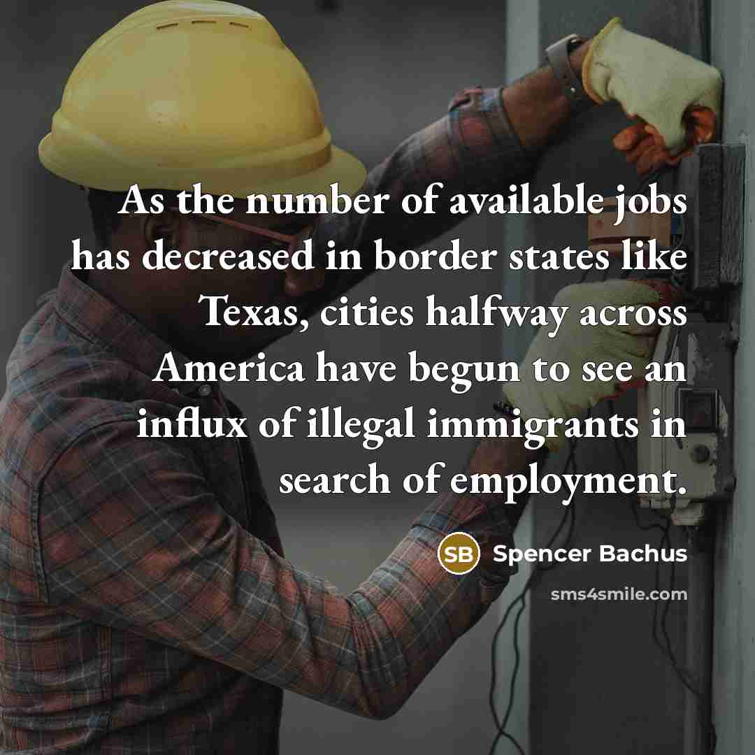 “As the number of available jobs has decreased in border…” quote by Spencer Bachus