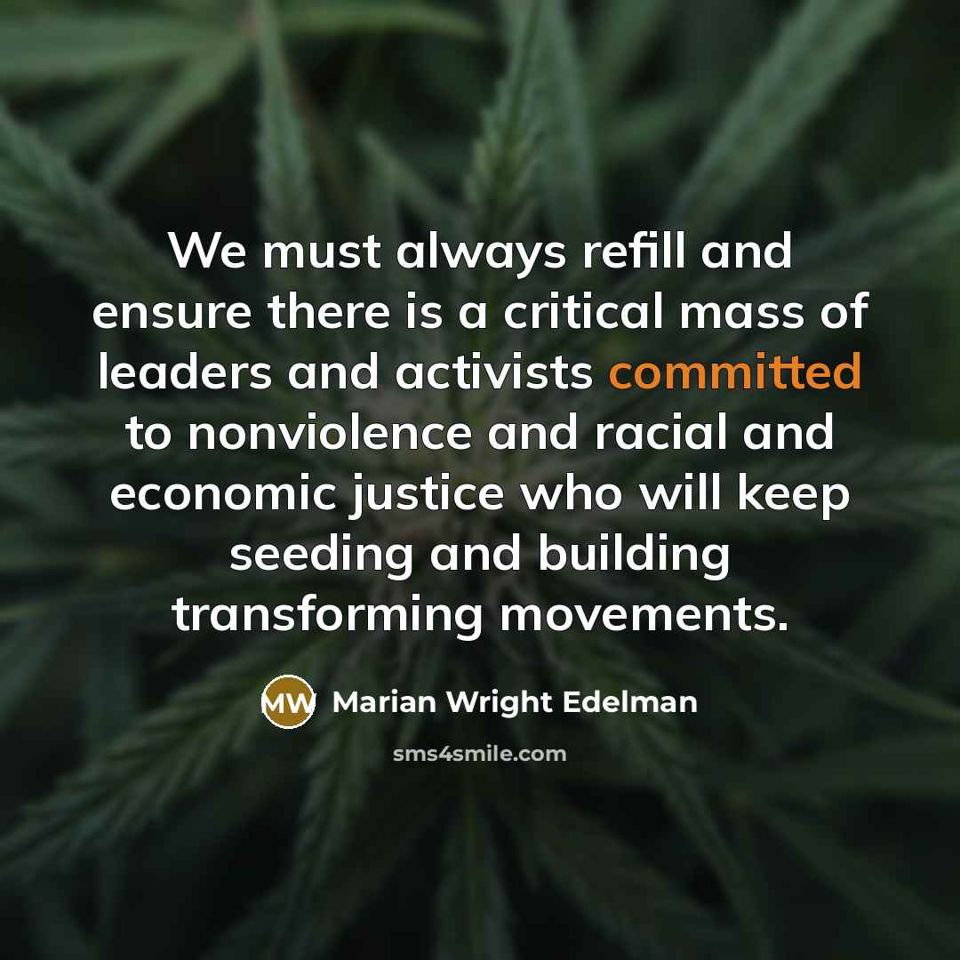 “We must always refill and ensure there is a critical…” quote by Marian Wright Edelman