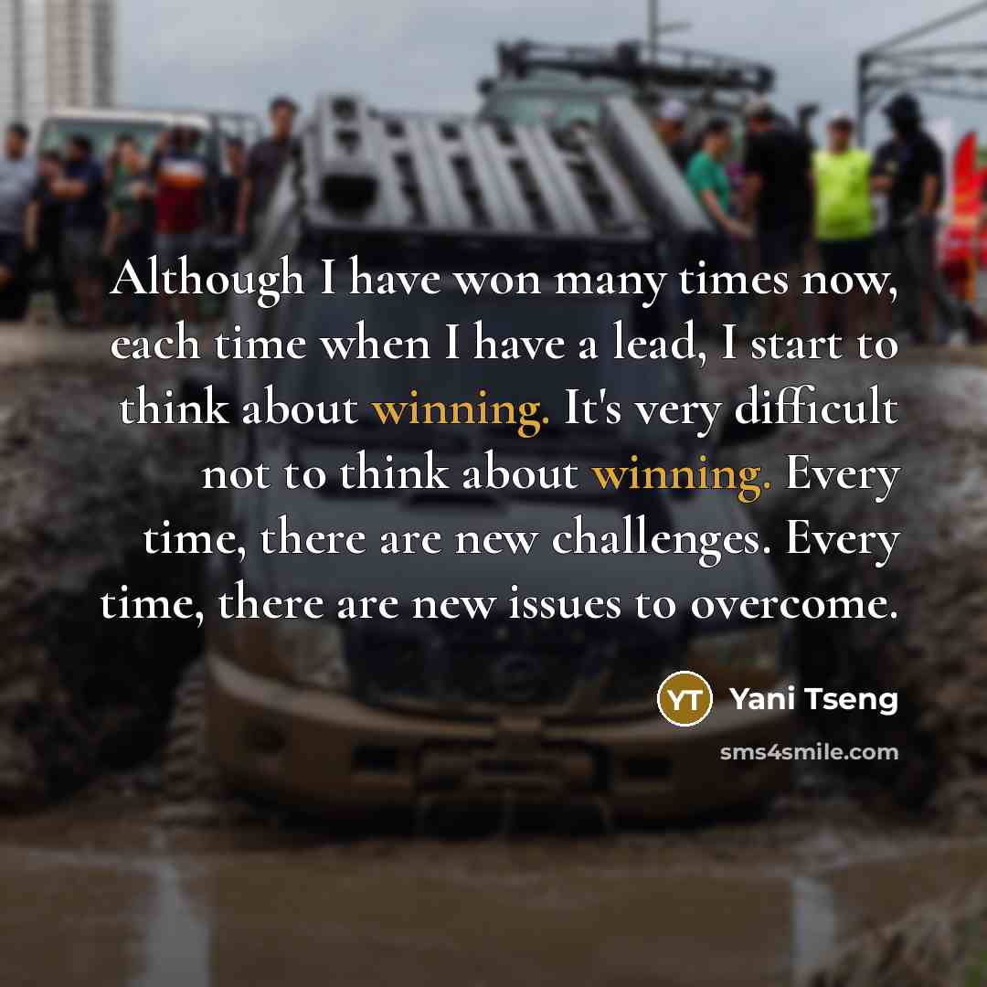 “Although I have won many times now, each time when…” quote by Yani Tseng