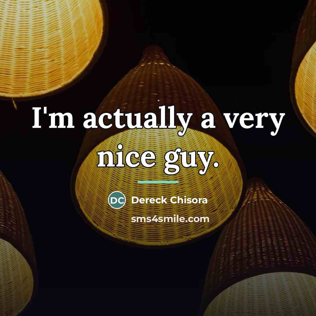 “I'm actually a very nice guy.…” quote by Dereck Chisora