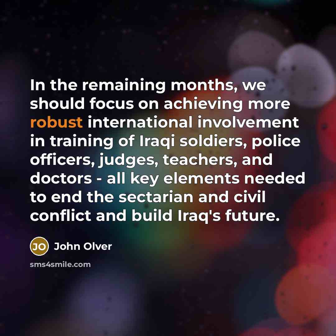 “In the remaining months, we should focus on achieving more…” quote by John Olver