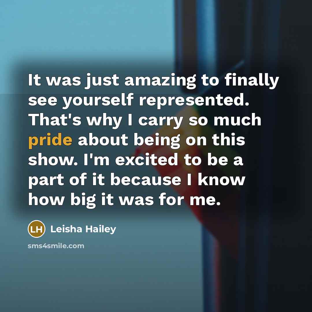 “It was just amazing to finally see yourself represented. That's…” quote by Leisha Hailey