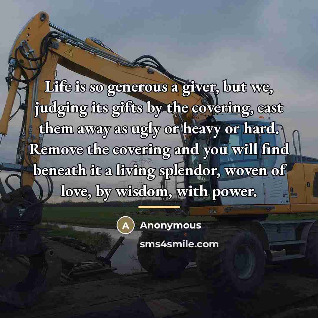 “Life is so generous a giver, but we, judging its…” quote by Anonymous