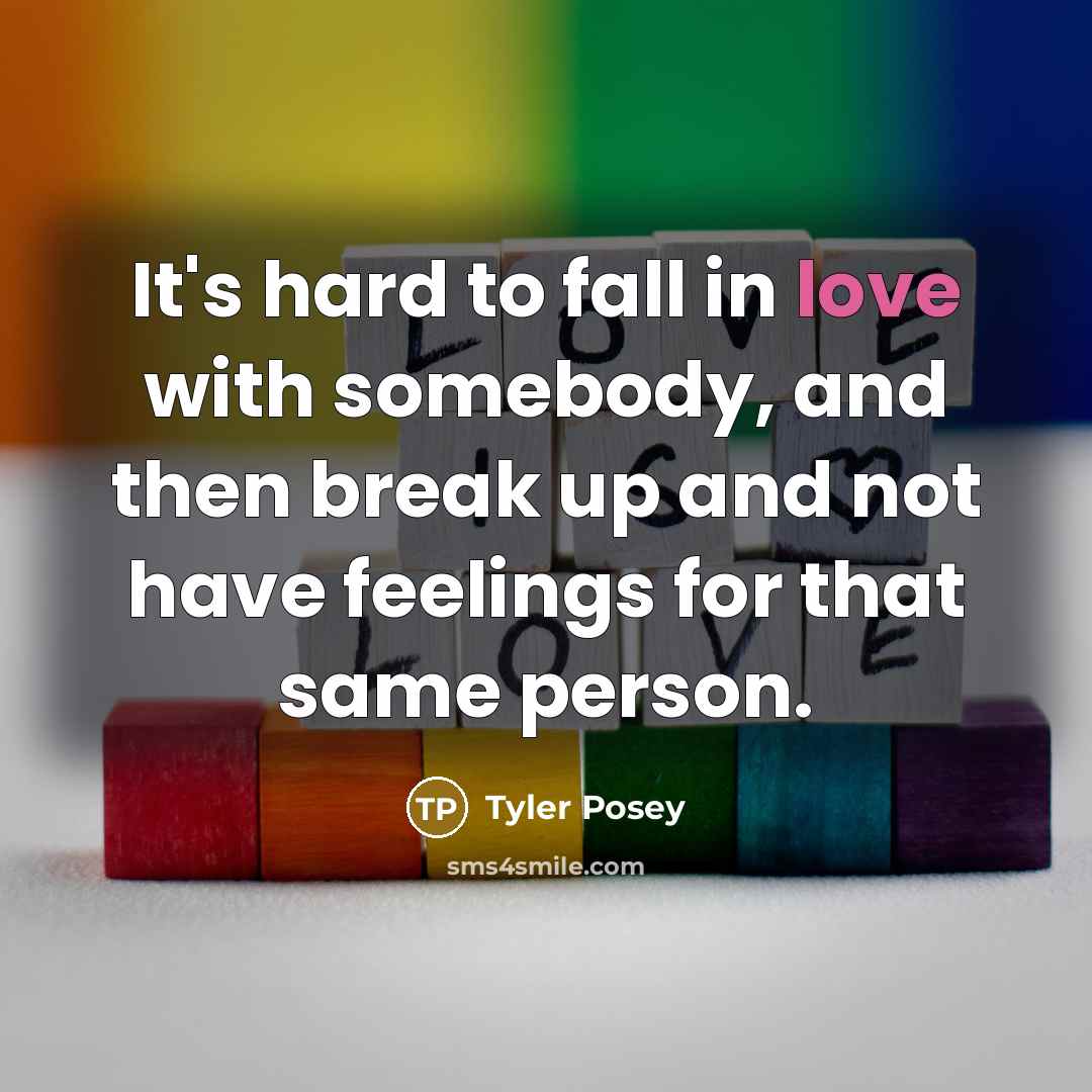 “It's hard to fall in love with somebody, and then…” quote by Tyler Posey