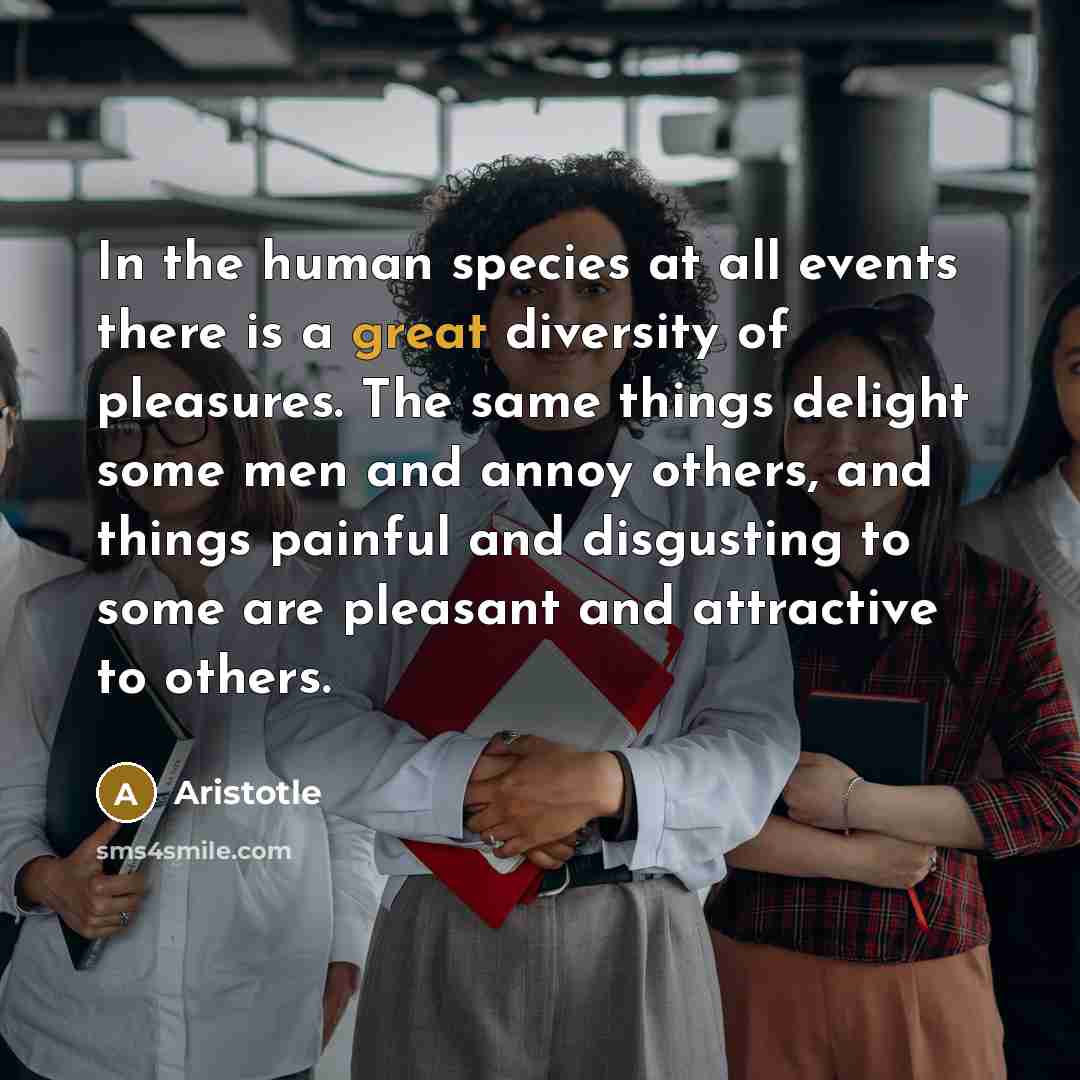 “In the human species at all events there is a…” quote by Aristotle