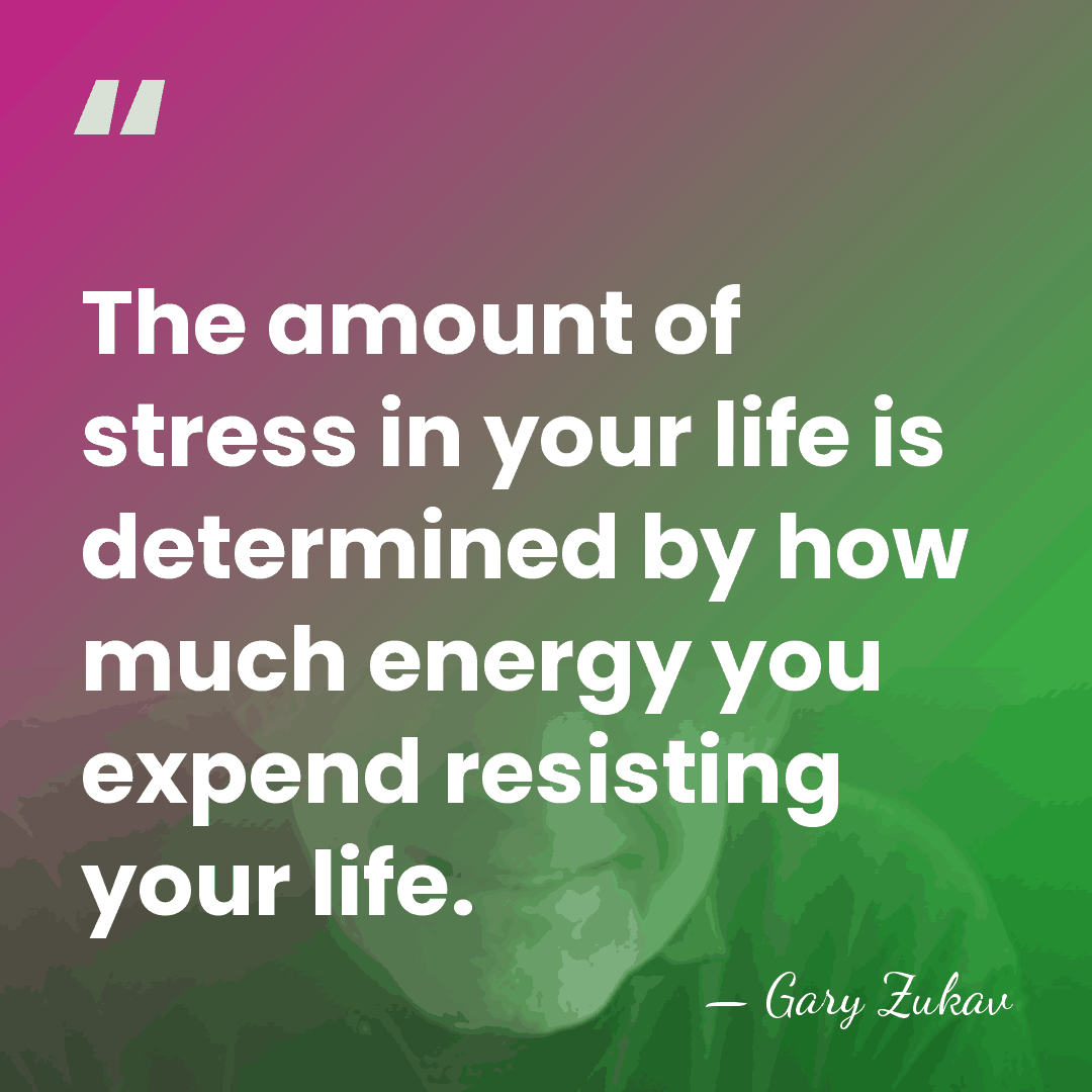 The amount of stress in your life is determined by how much&hellip; - Gary Zukav