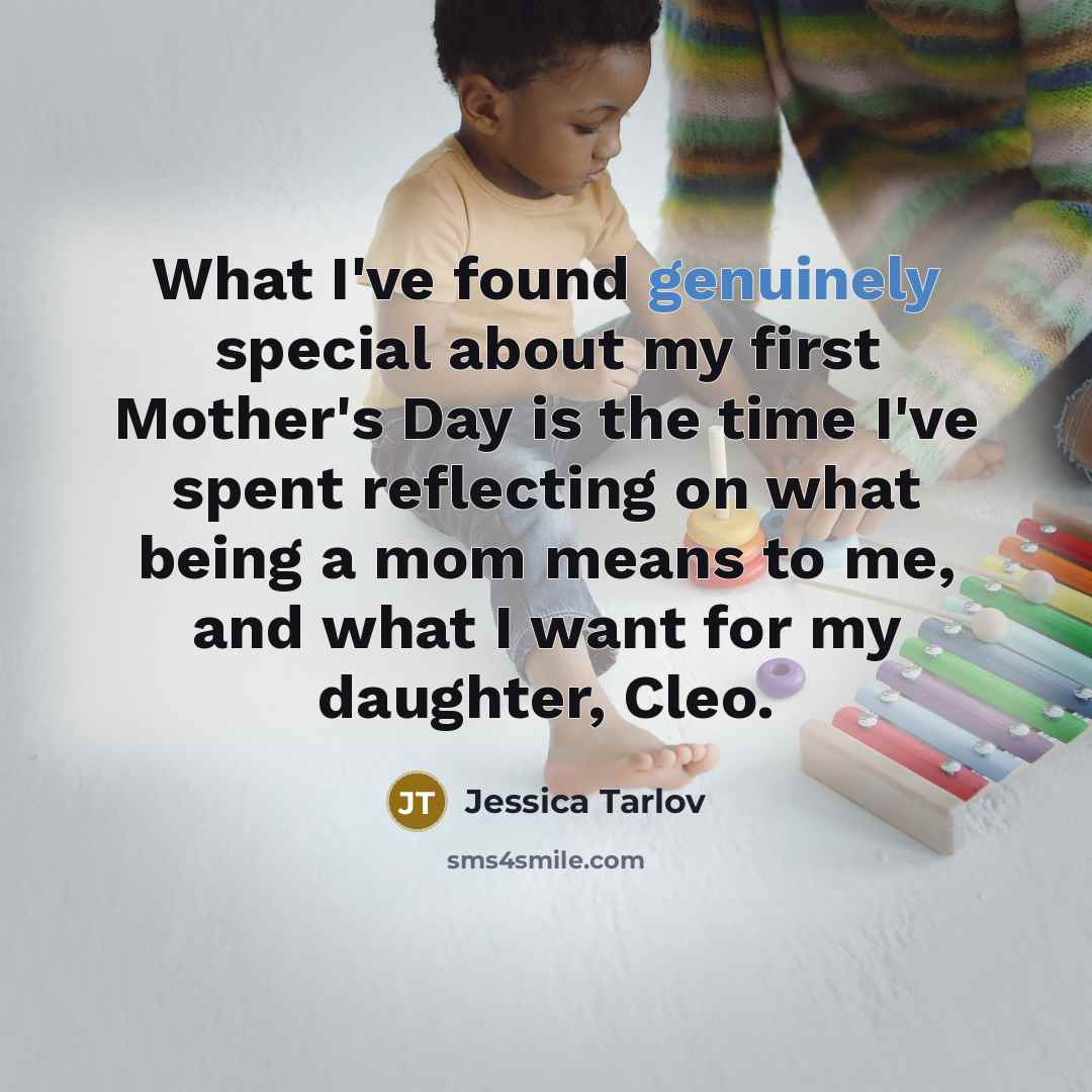 “What I've found genuinely special about my first Mother's Day…” quote by Jessica Tarlov