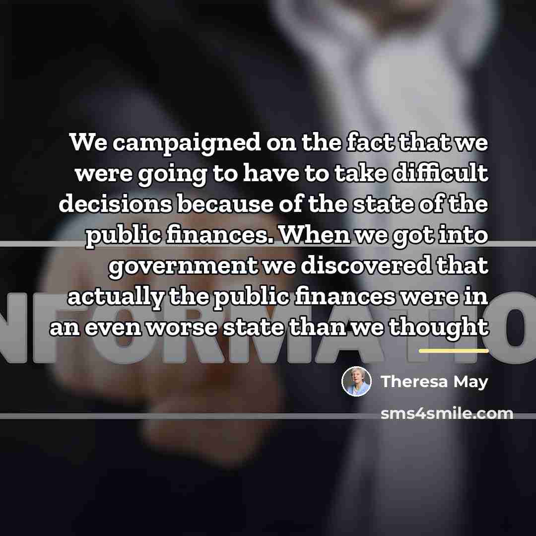 “We campaigned on the fact that we were going to…” quote by Theresa May