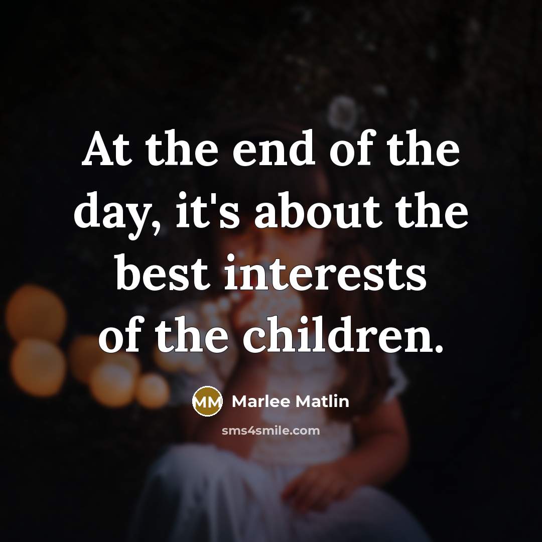 “At the end of the day, it's about the best…” quote by Marlee Matlin