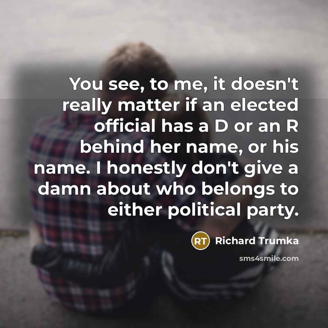 “You see, to me, it doesn't really matter if an…” quote by Richard Trumka