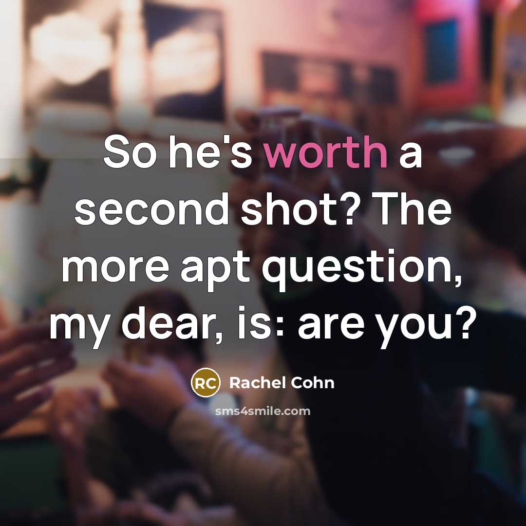 “So he's worth a second shot? The more apt question,…” quote by Rachel Cohn