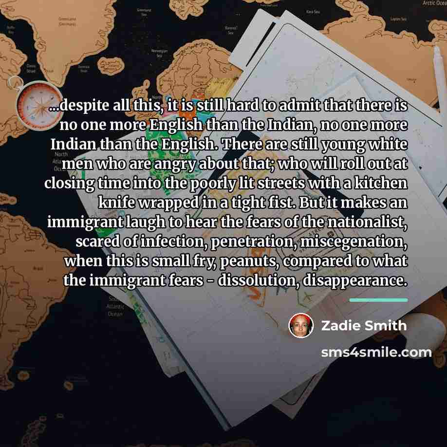“...despite all this, it is still hard to admit that…” quote by Zadie Smith