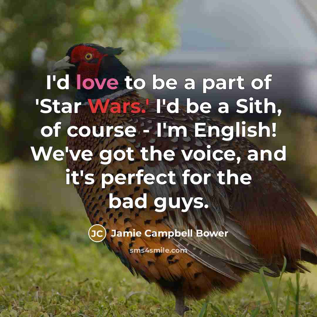 “I'd love to be a part of 'Star Wars.' I'd…” quote by Jamie Campbell Bower