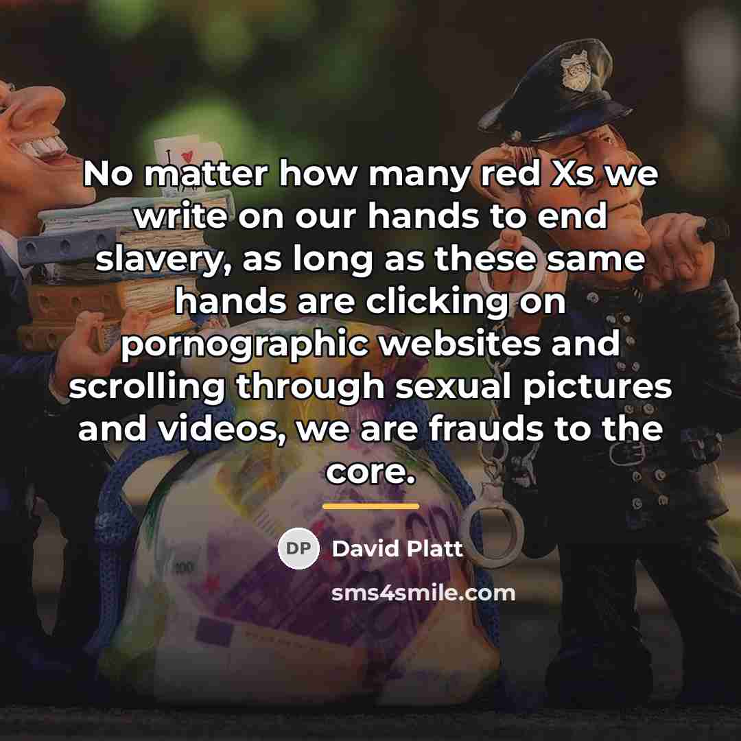 “No matter how many red Xs we write on our…” quote by David Platt