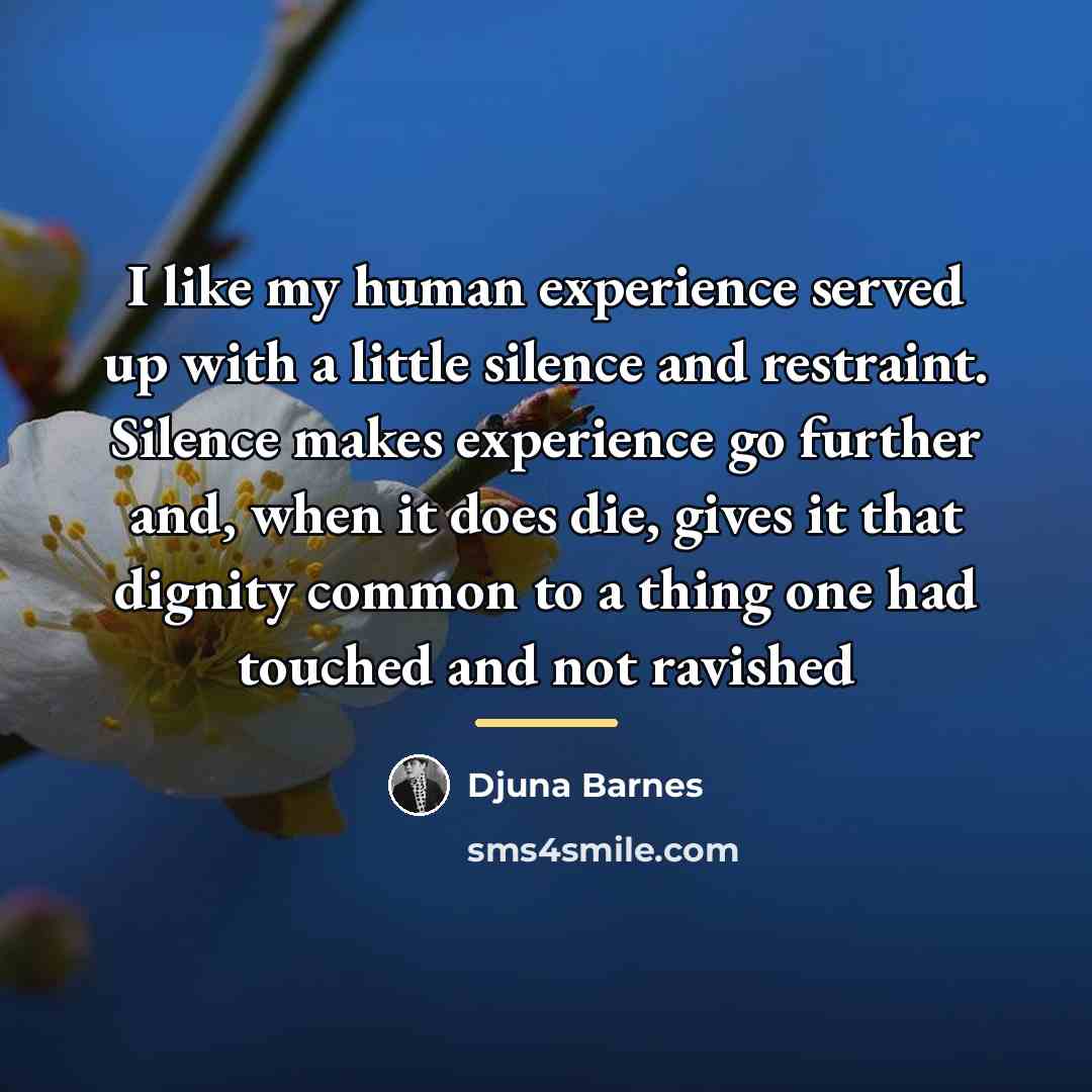 “I like my human experience served up with a little…” quote by Djuna Barnes