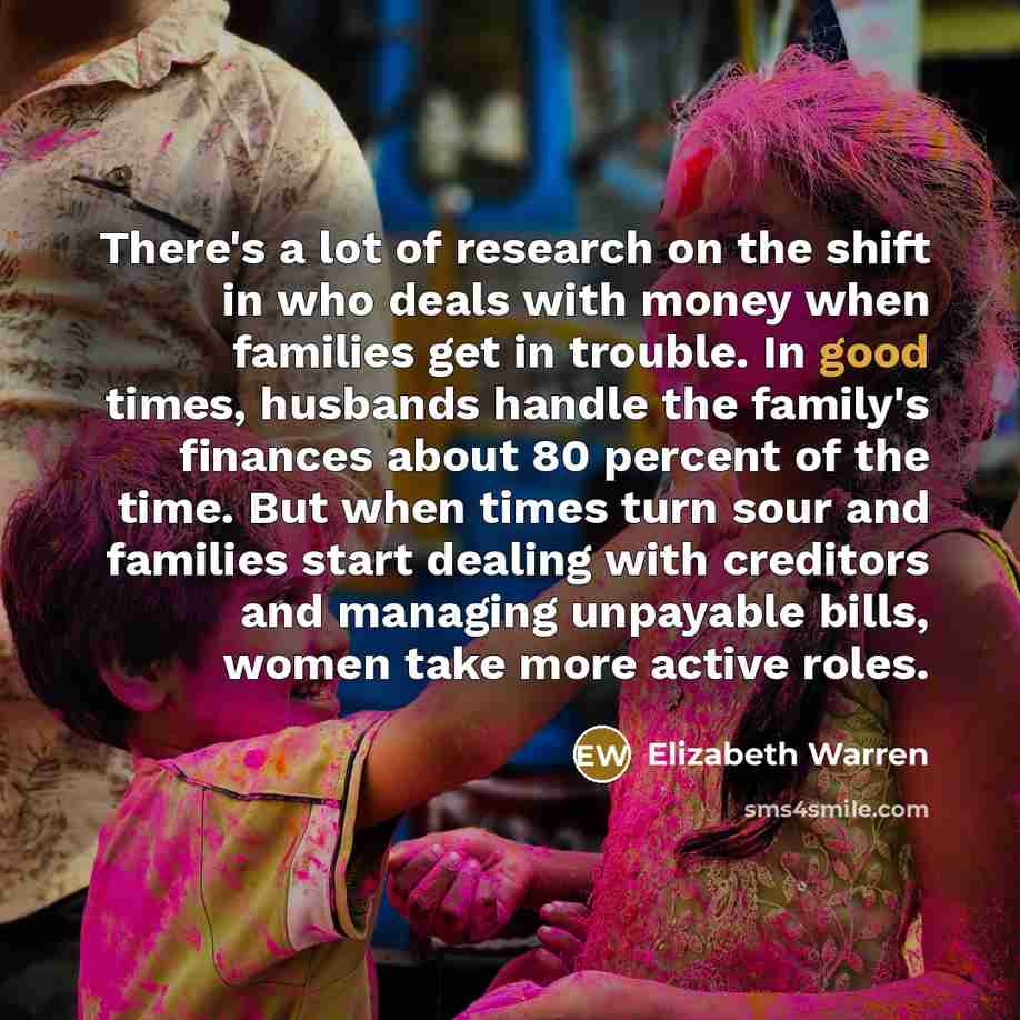 “There's a lot of research on the shift in who…” quote by Elizabeth Warren