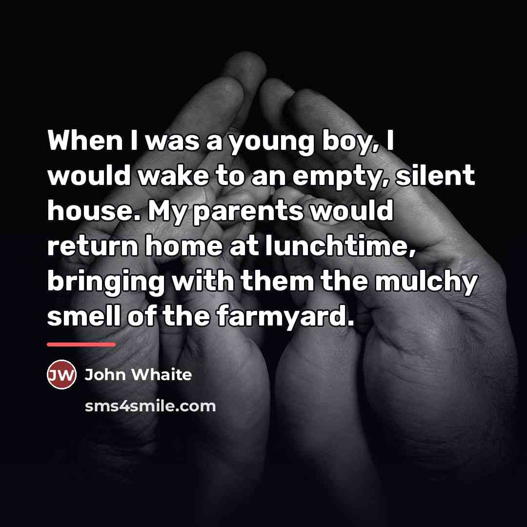 “When I was a young boy, I would wake to…” quote by John Whaite