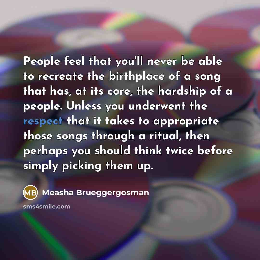 “People feel that you'll never be able to recreate the…” quote by Measha Brueggergosman