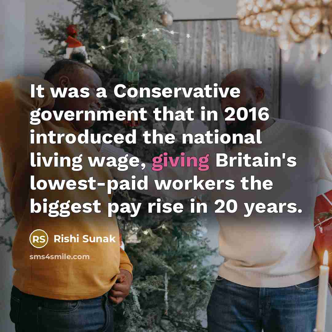 “It was a Conservative government that in 2016 introduced the…” quote by Rishi Sunak