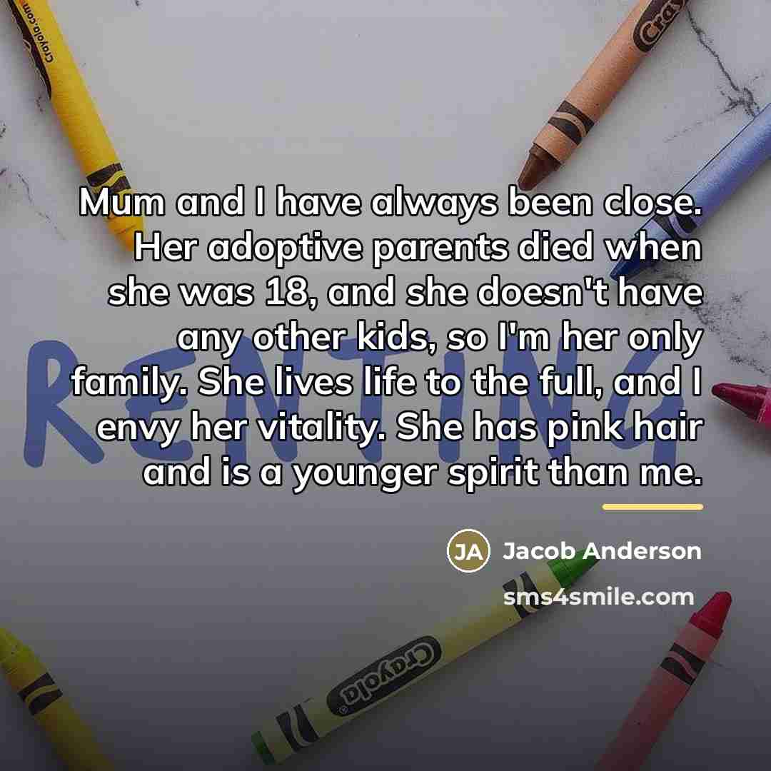 “Mum and I have always been close. Her adoptive parents…” quote by Jacob Anderson