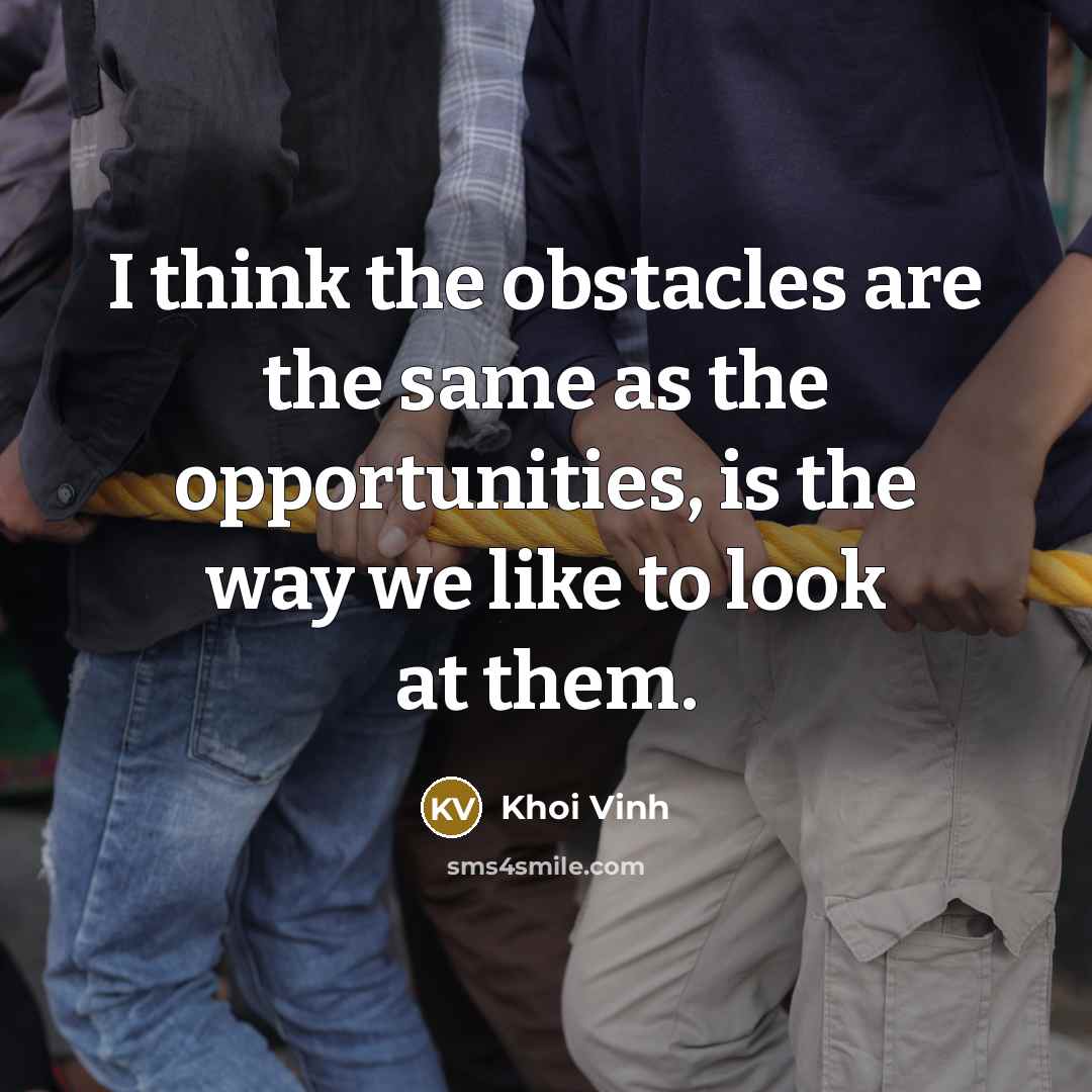 “I think the obstacles are the same as the opportunities,…” quote by Khoi Vinh
