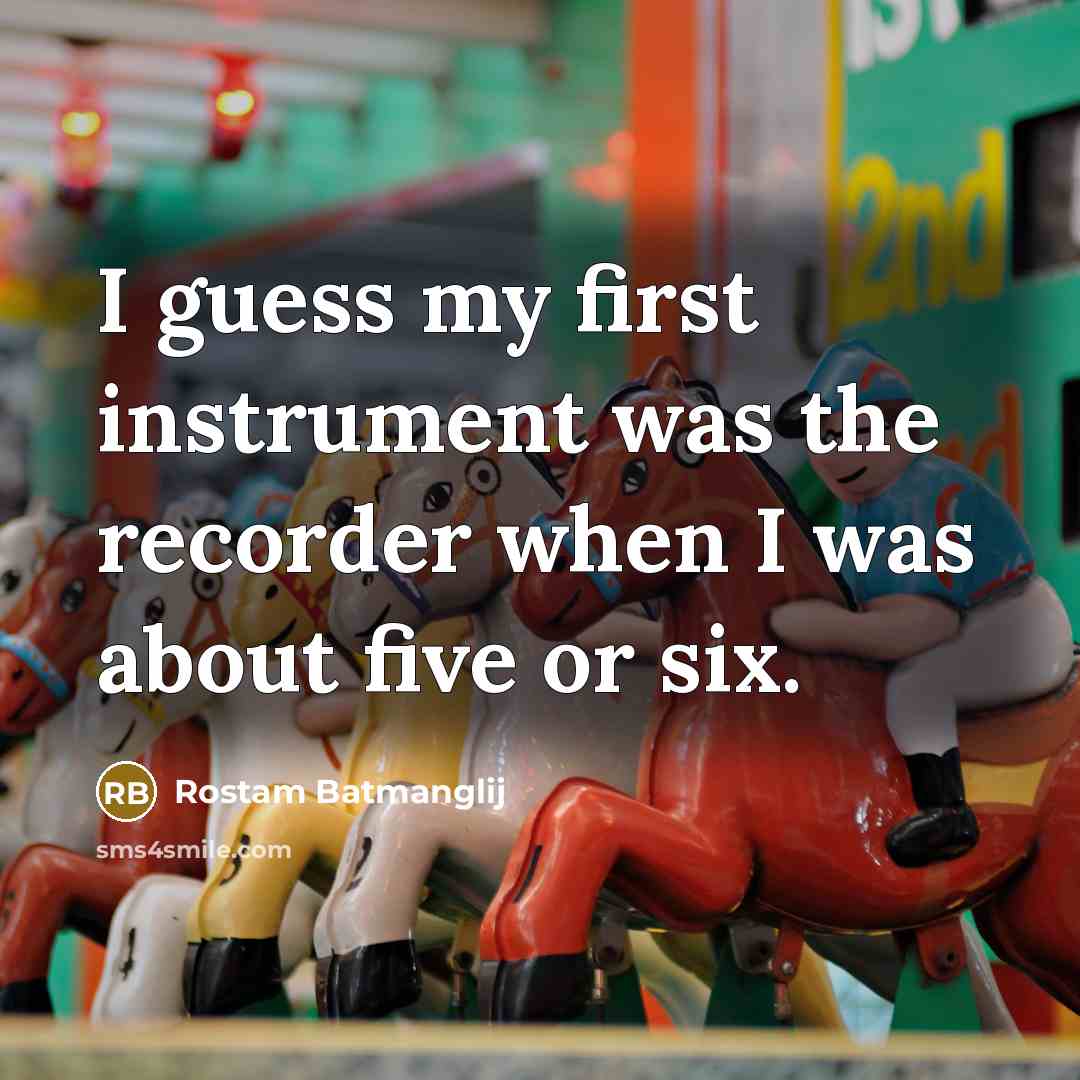 “I guess my first instrument was the recorder when I…” quote by Rostam Batmanglij