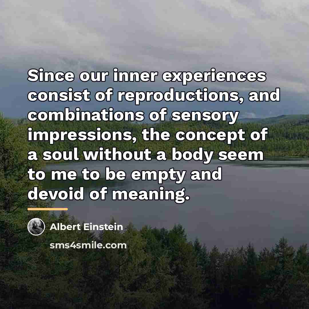 “Since our inner experiences consist of reproductions, and combinations of…” quote by Albert Einstein