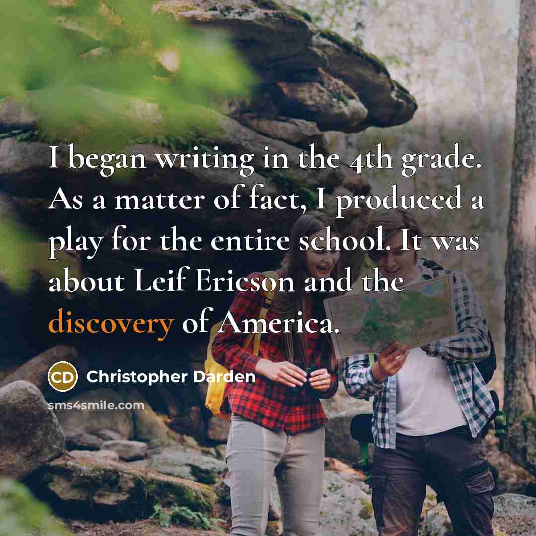 “I began writing in the 4th grade. As a matter…” quote by Christopher Darden