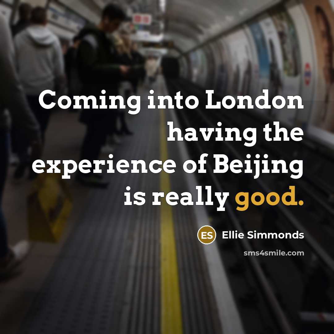 “Coming into London having the experience of Beijing is really good.” quote by Ellie Simmonds
