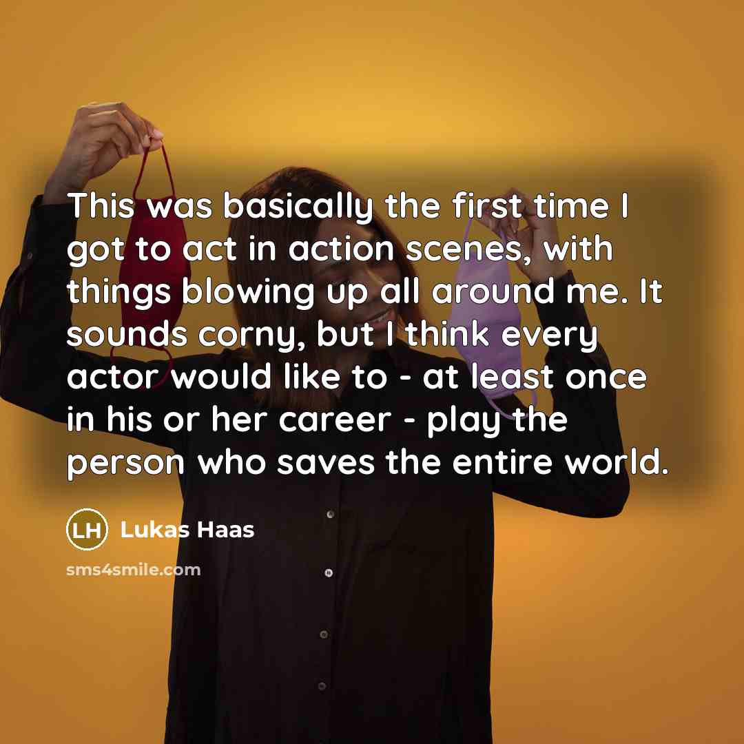 “This was basically the first time I got to act…” quote by Lukas Haas