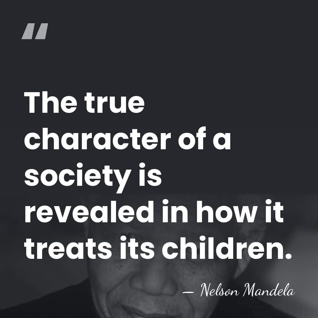 The true character of a society is revealed in how it treats&hellip; - Nelson Mandela