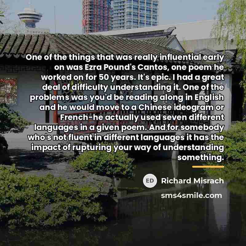 “One of the things that was really influential early on…” quote by Richard Misrach