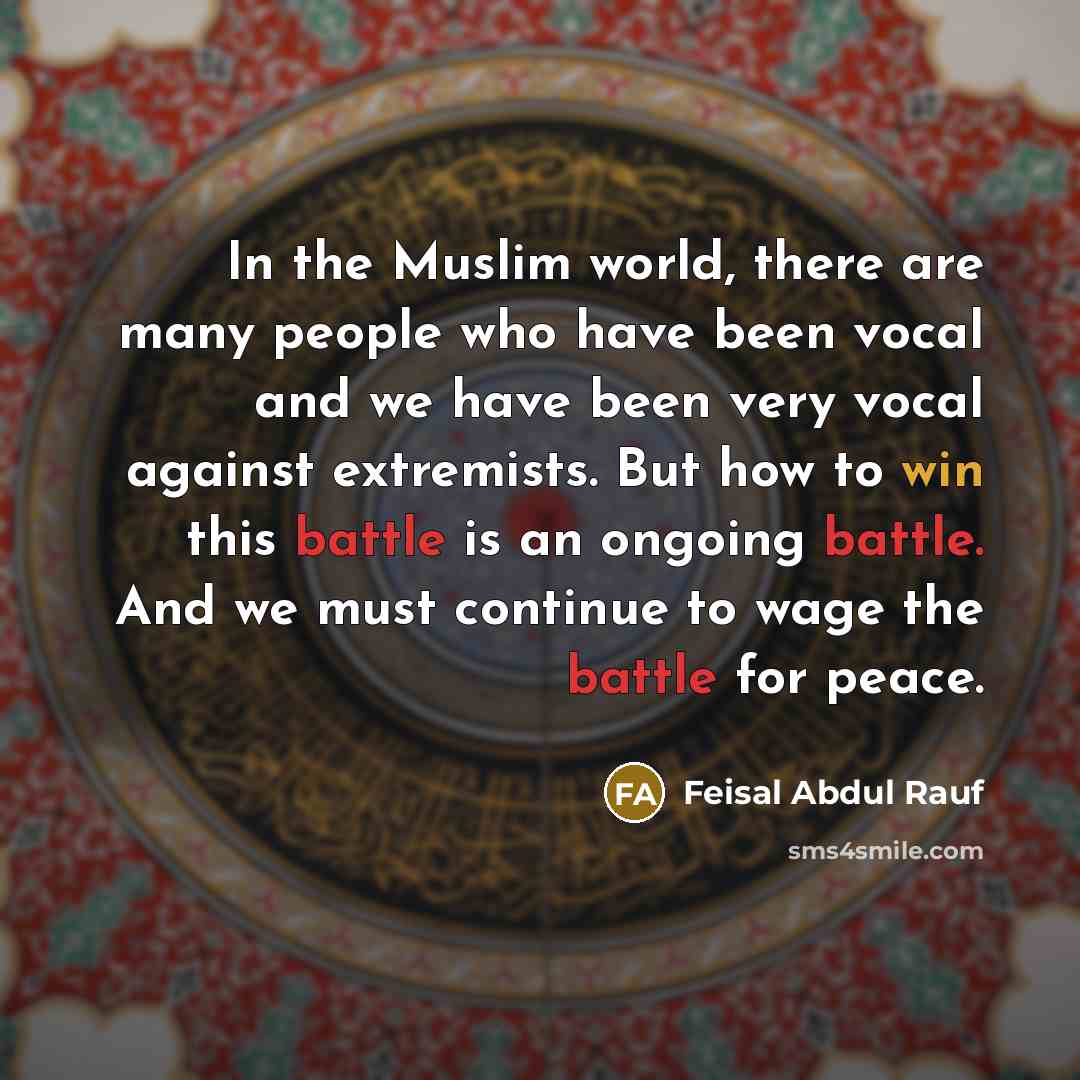 “In the Muslim world, there are many people who have…” quote by Feisal Abdul Rauf