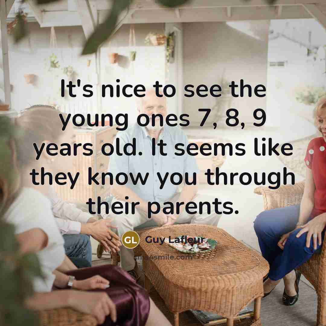 “It's nice to see the young ones 7, 8, 9…” quote by Guy Lafleur
