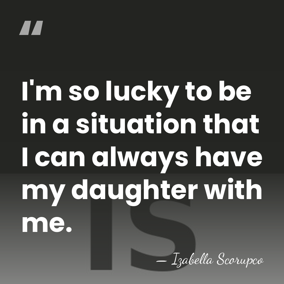 I'm so lucky to be in a situation that I can always&hellip; - Izabella Scorupco