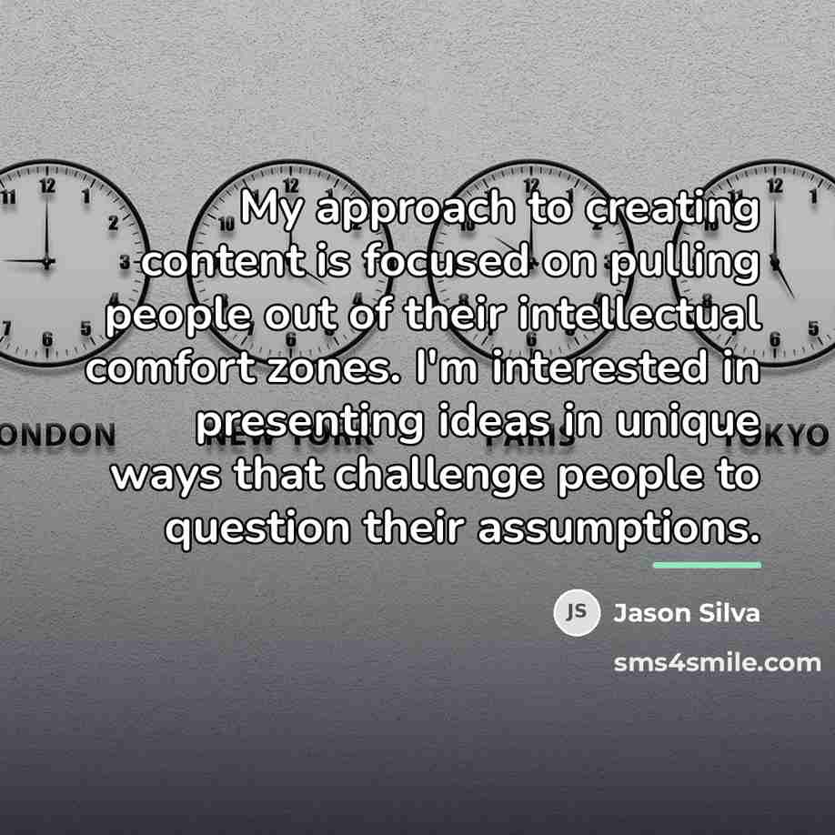 “My approach to creating content is focused on pulling people…” quote by Jason Silva