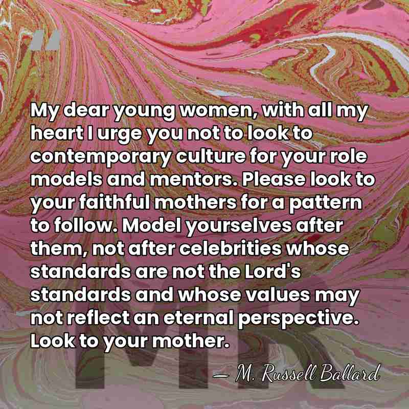 My dear young women, with all my heart I urge you not&hellip; - M. Russell Ballard