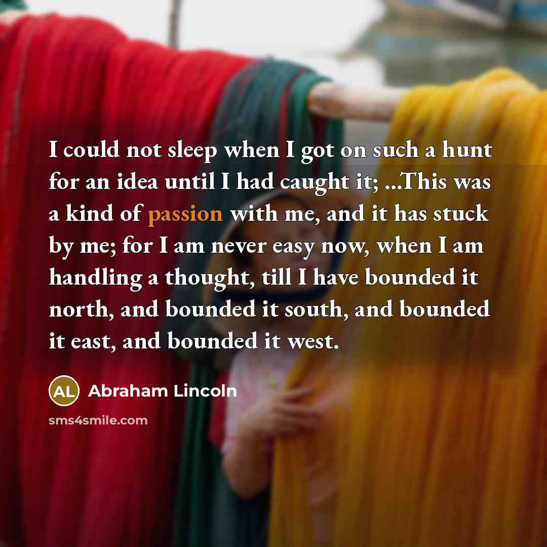 “I could not sleep when I got on such a…” quote by Abraham Lincoln