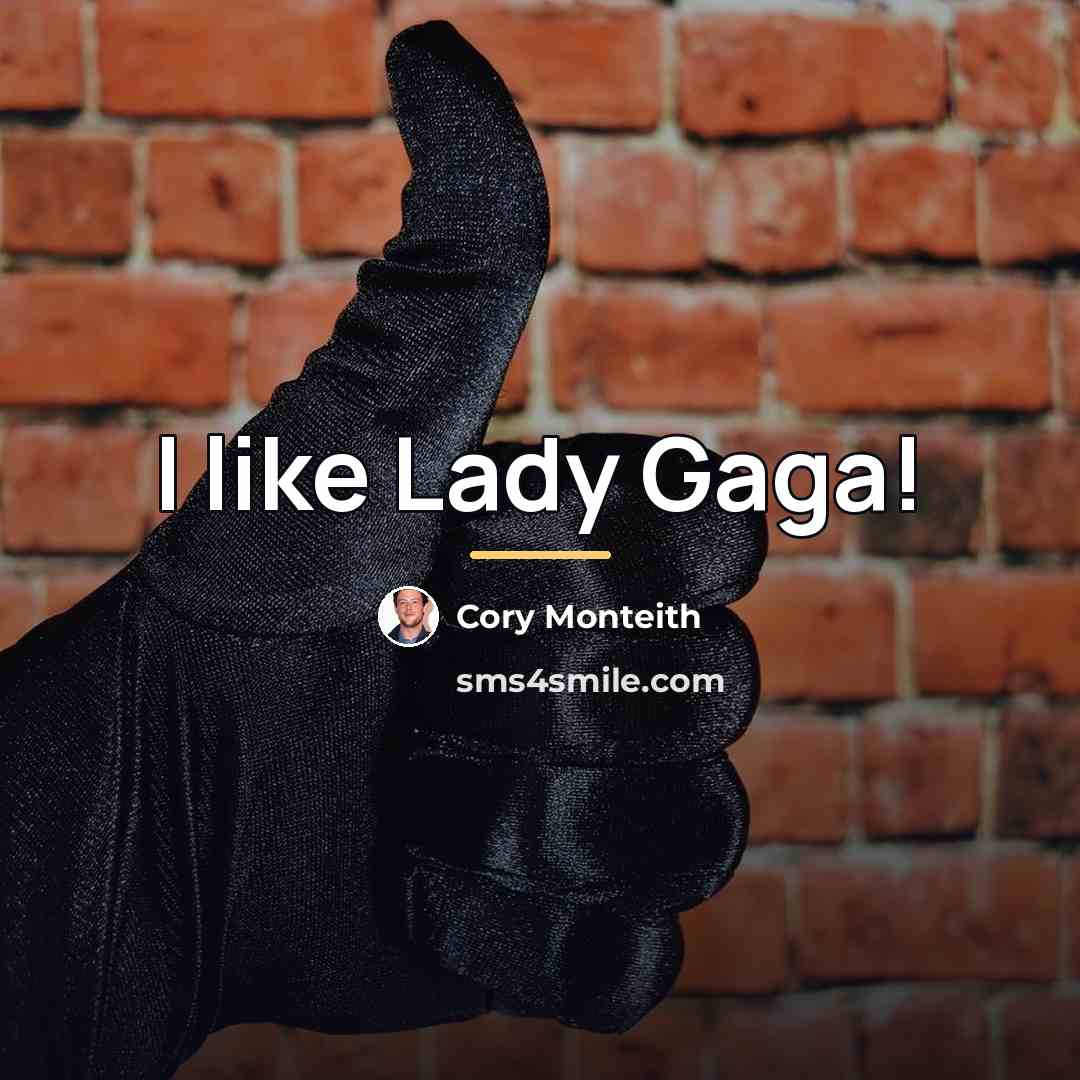 “I like Lady Gaga!…” quote by Cory Monteith