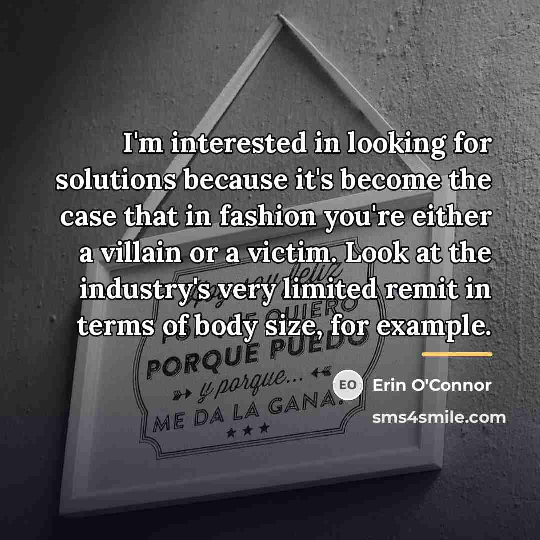“I'm interested in looking for solutions because it's become the…” quote by Erin O'Connor