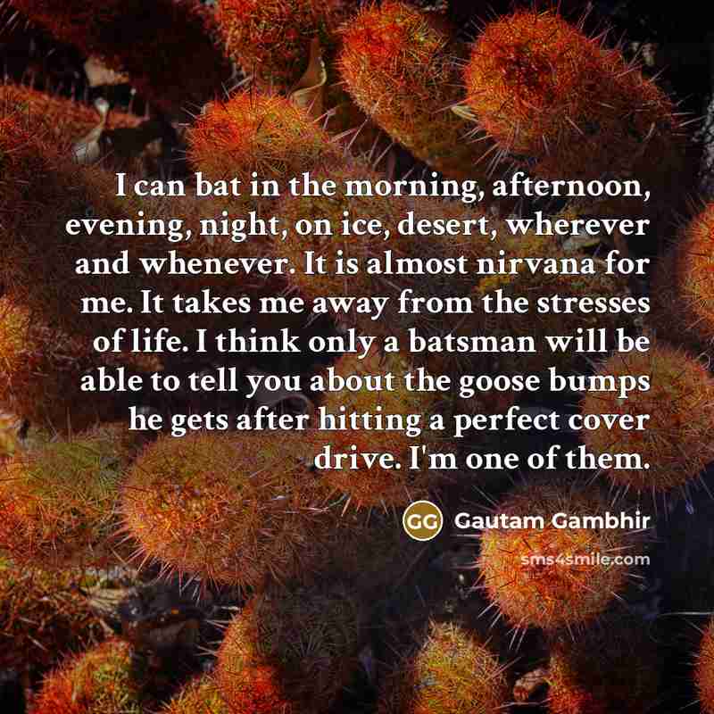 “I can bat in the morning, afternoon, evening, night, on…” quote by Gautam Gambhir