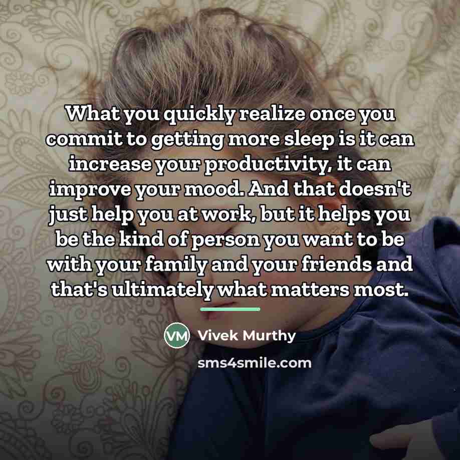 “What you quickly realize once you commit to getting more…” quote by Vivek Murthy