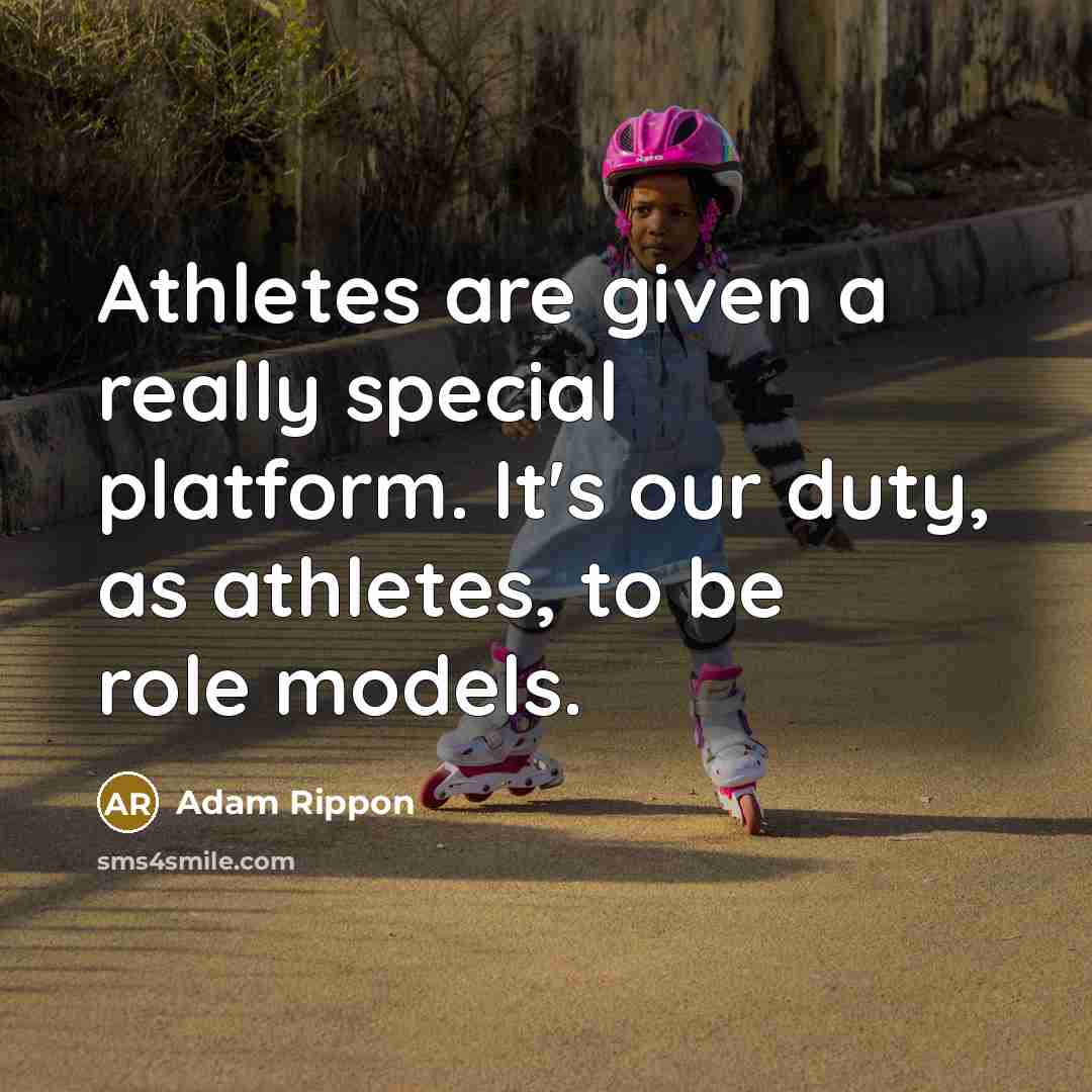 “Athletes are given a really special platform. It's our duty,…” quote by Adam Rippon