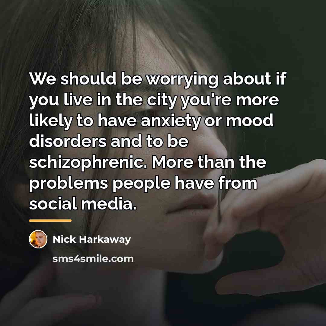 “We should be worrying about if you live in the…” quote by Nick Harkaway