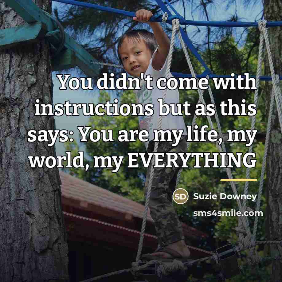“You didn't come with instructions but as this says: You…” quote by Suzie Downey