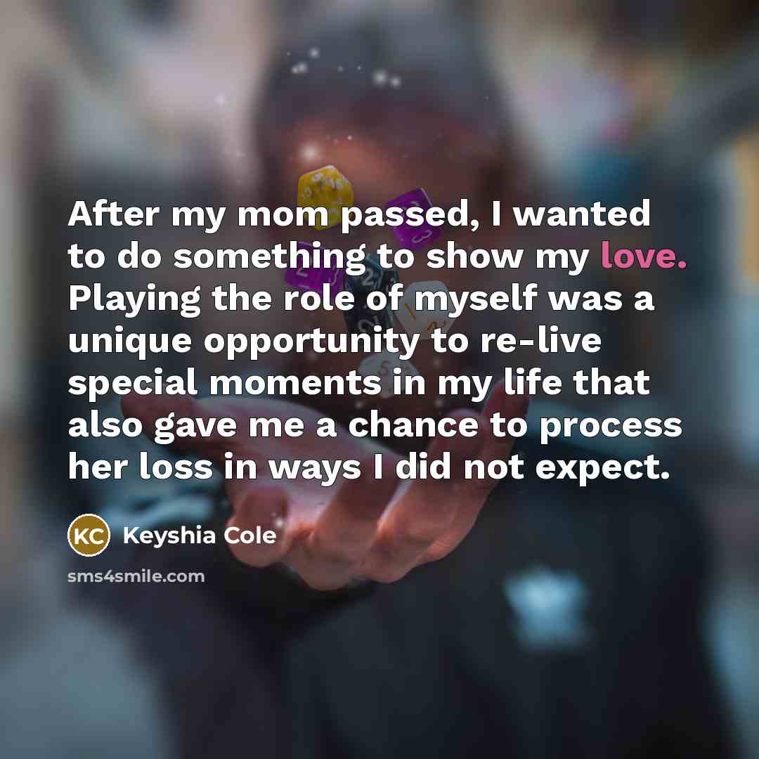 “After my mom passed, I wanted to do something to…” quote by Keyshia Cole