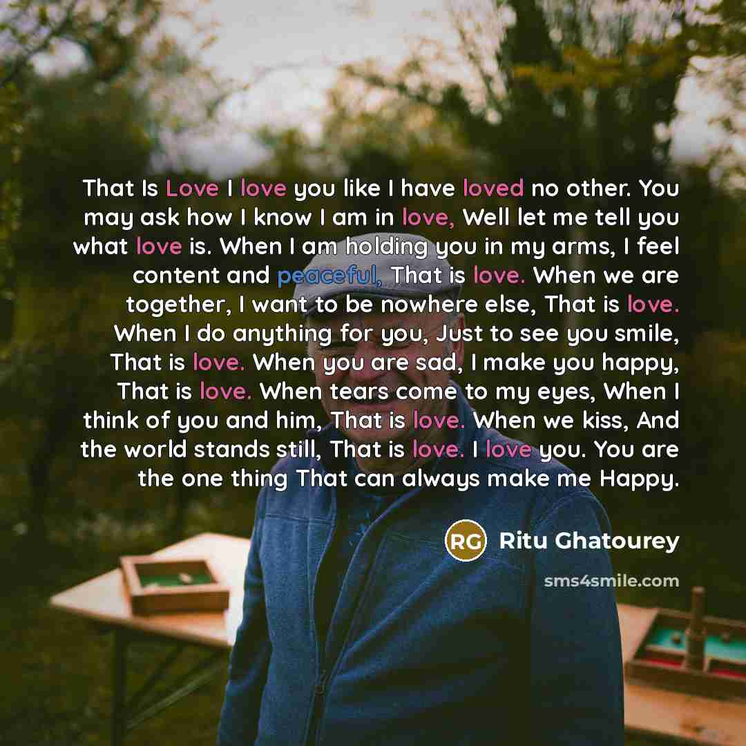 “That Is Love I love you like I have loved…” quote by Ritu Ghatourey