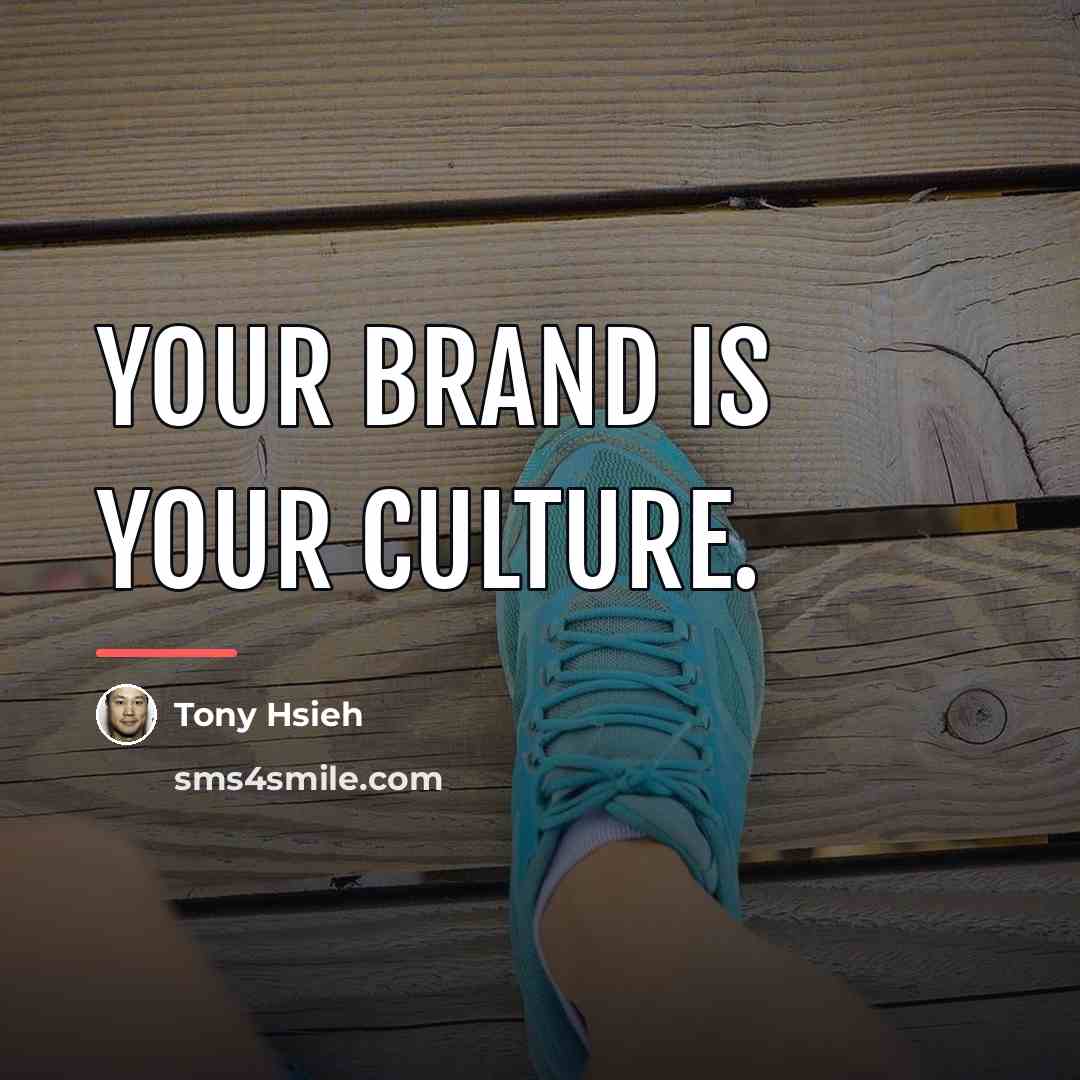 “Your brand is your culture.…” quote by Tony Hsieh