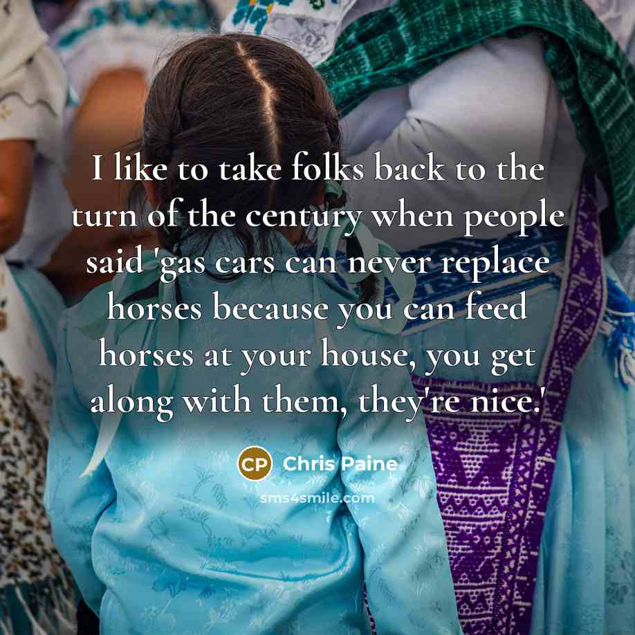 “I like to take folks back to the turn of…” quote by Chris Paine